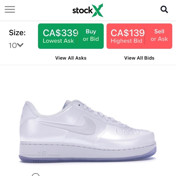 Nike Air Force 1 Foamposite Pro Cup Triple White - Picture 2 of 7